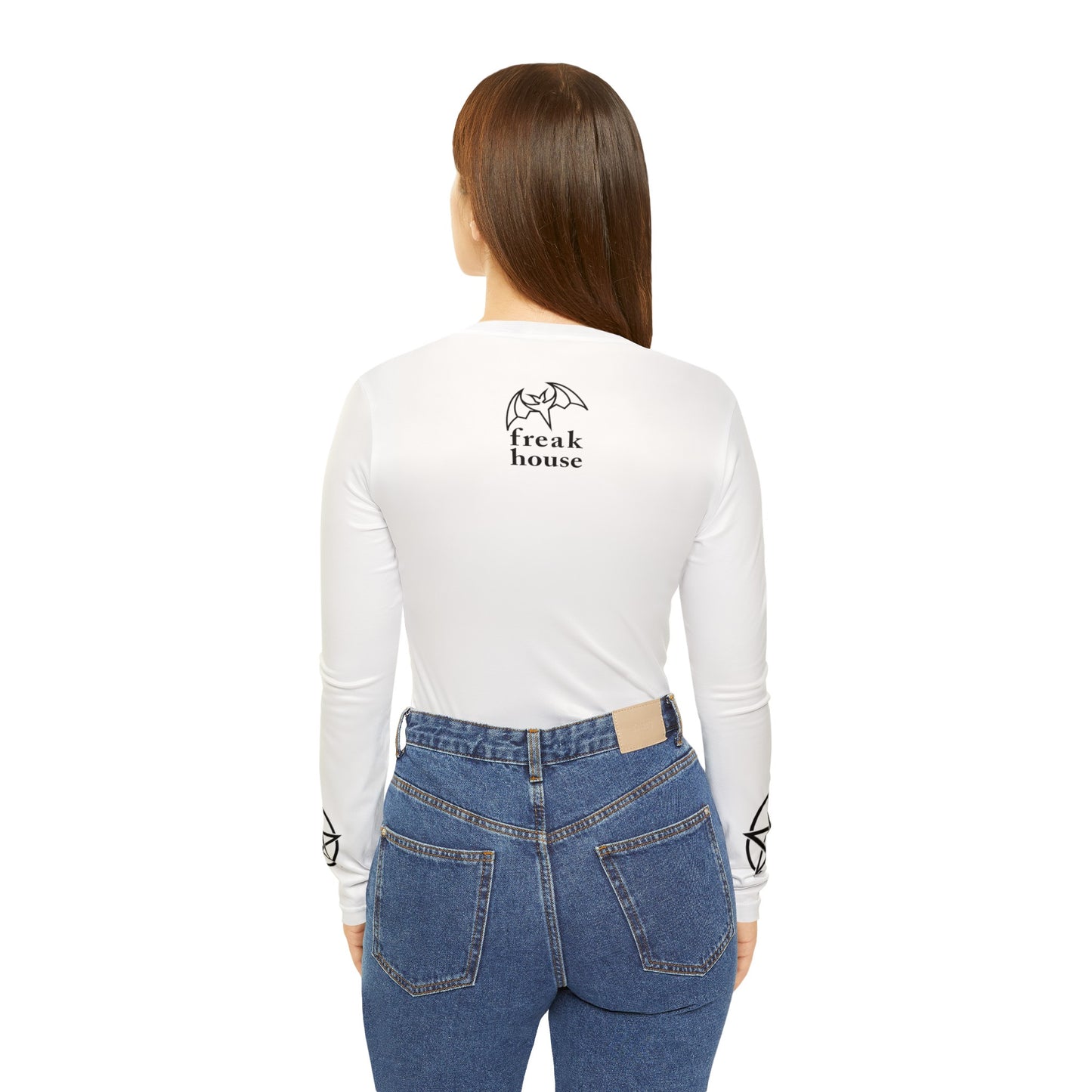 Freak House Nevermore Women's Long Sleeve V-neck Shirt