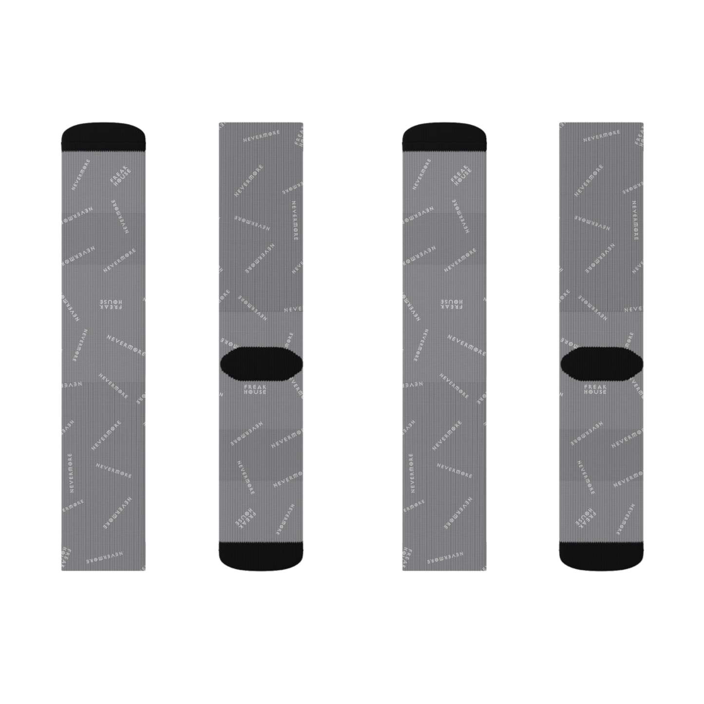 Freak House Nevermore Socks, Grey