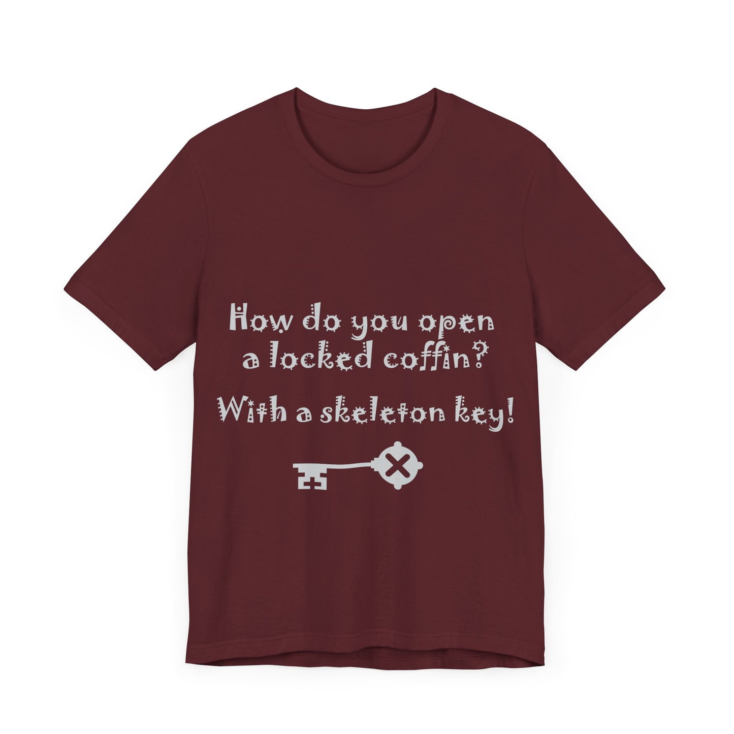 Freak House Skeleton Key Unisex Jersey Short Sleeve Tee, Cotton