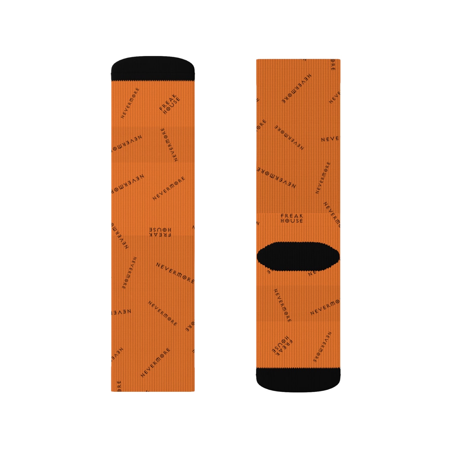 Freak House Nevermore Socks, Orange