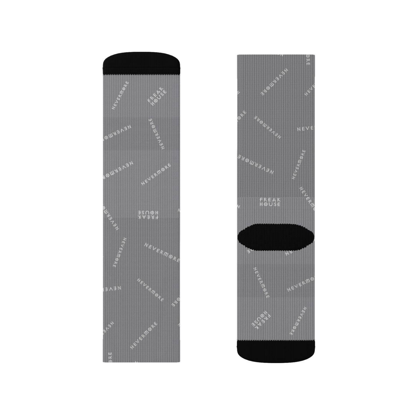Freak House Nevermore Socks, Grey
