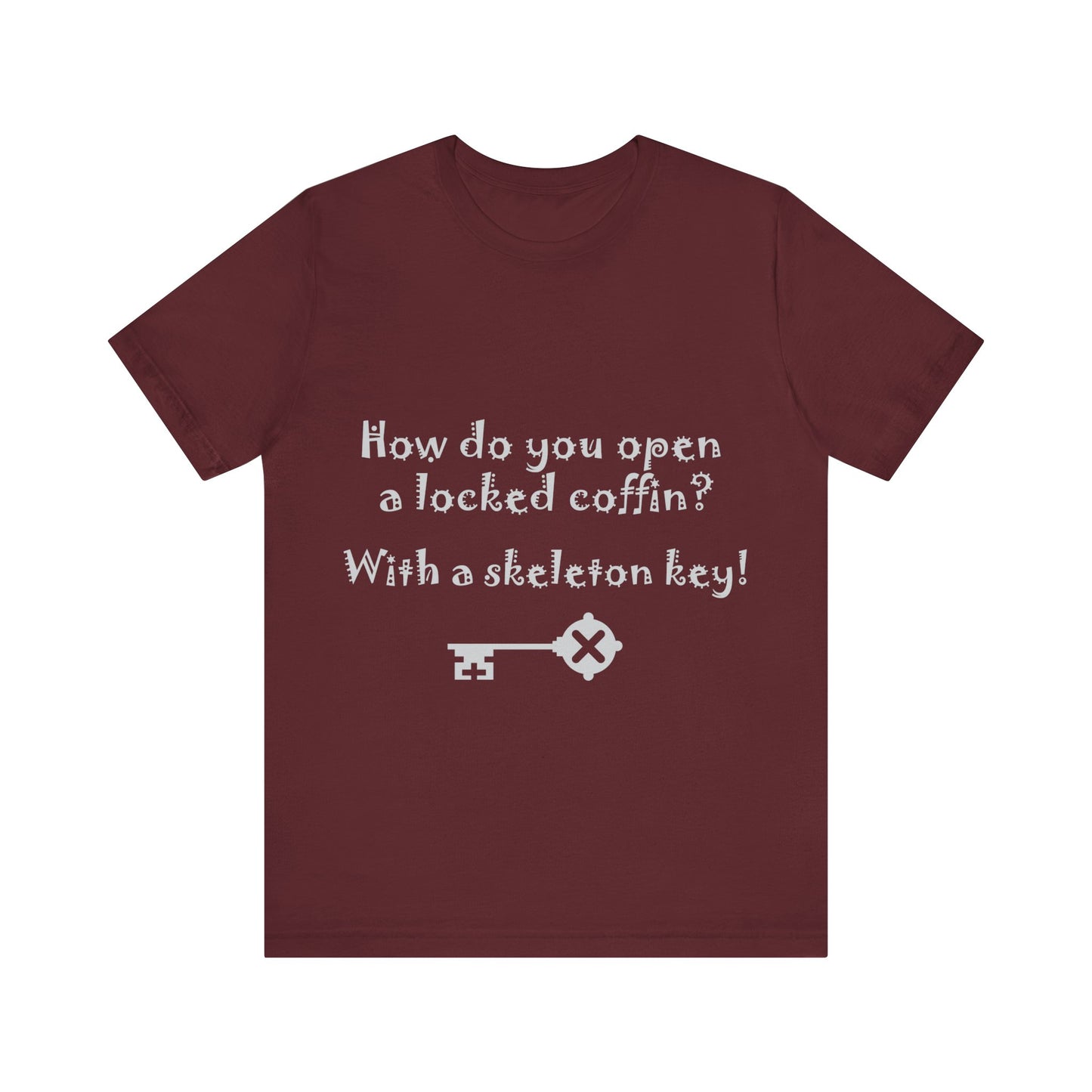 Freak House Skeleton Key Unisex Jersey Short Sleeve Tee, Cotton