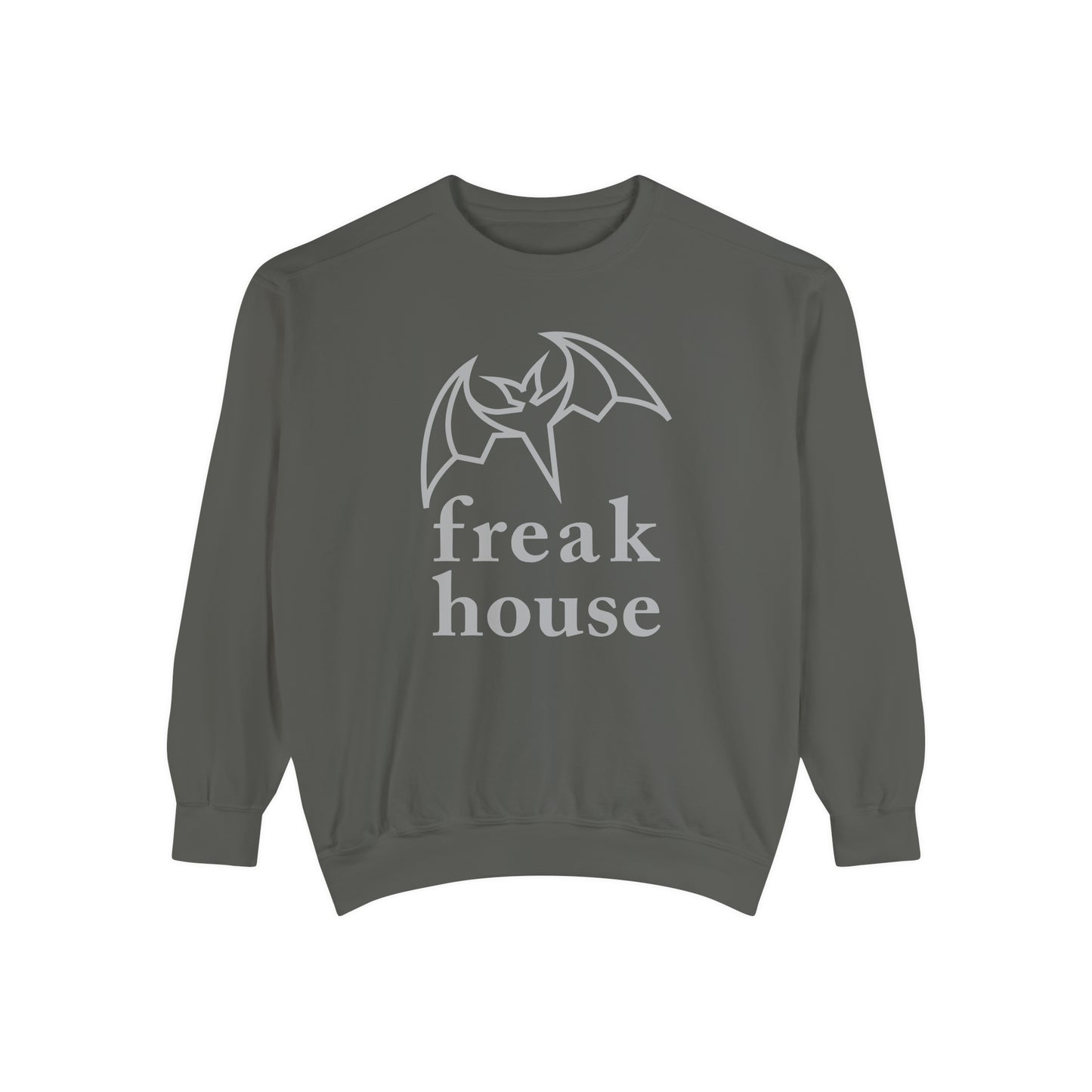 Freak House Signature Bat Logo Unisex Luxurious Sweatshirt, Cotton / Poly Blend