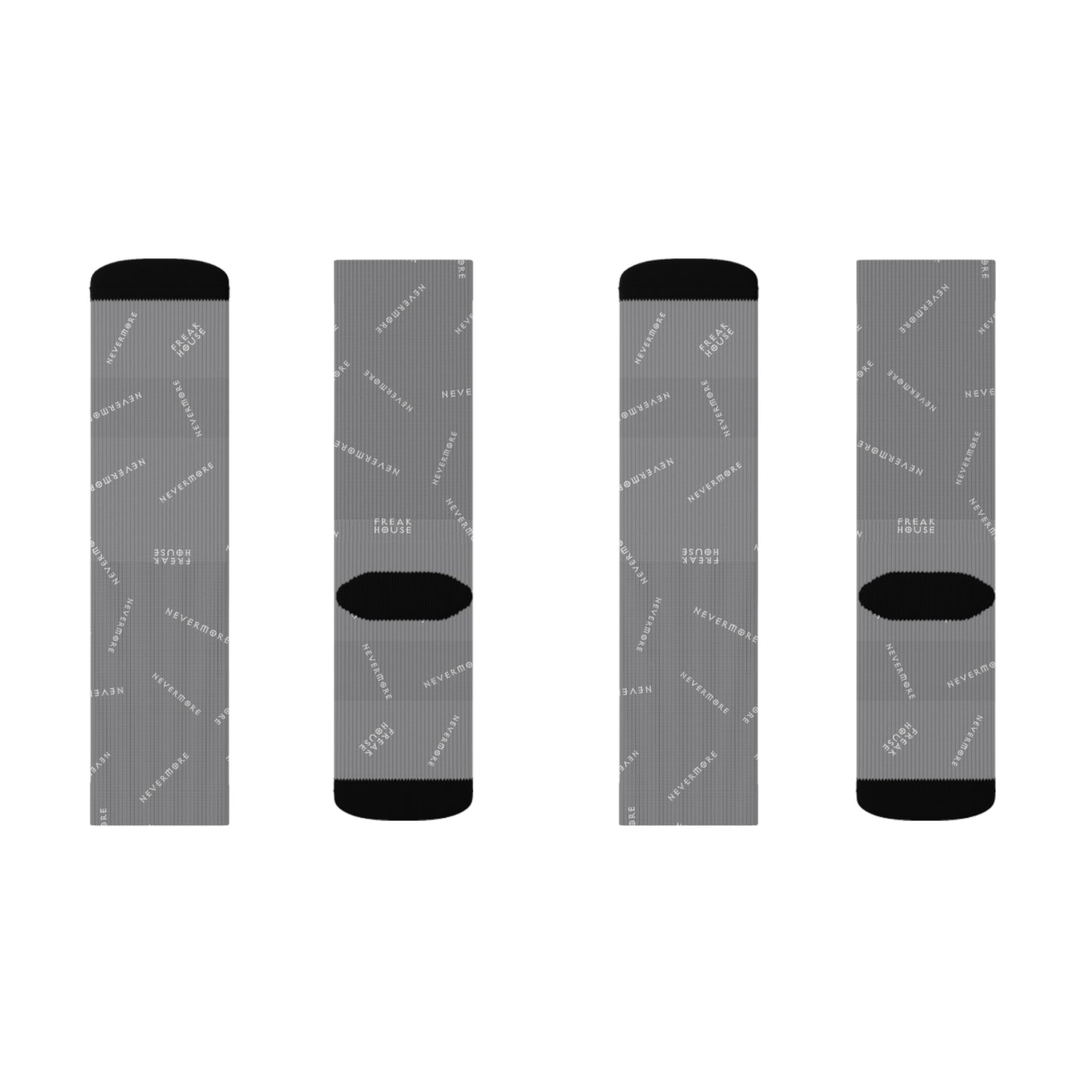 Freak House Nevermore Socks, Grey