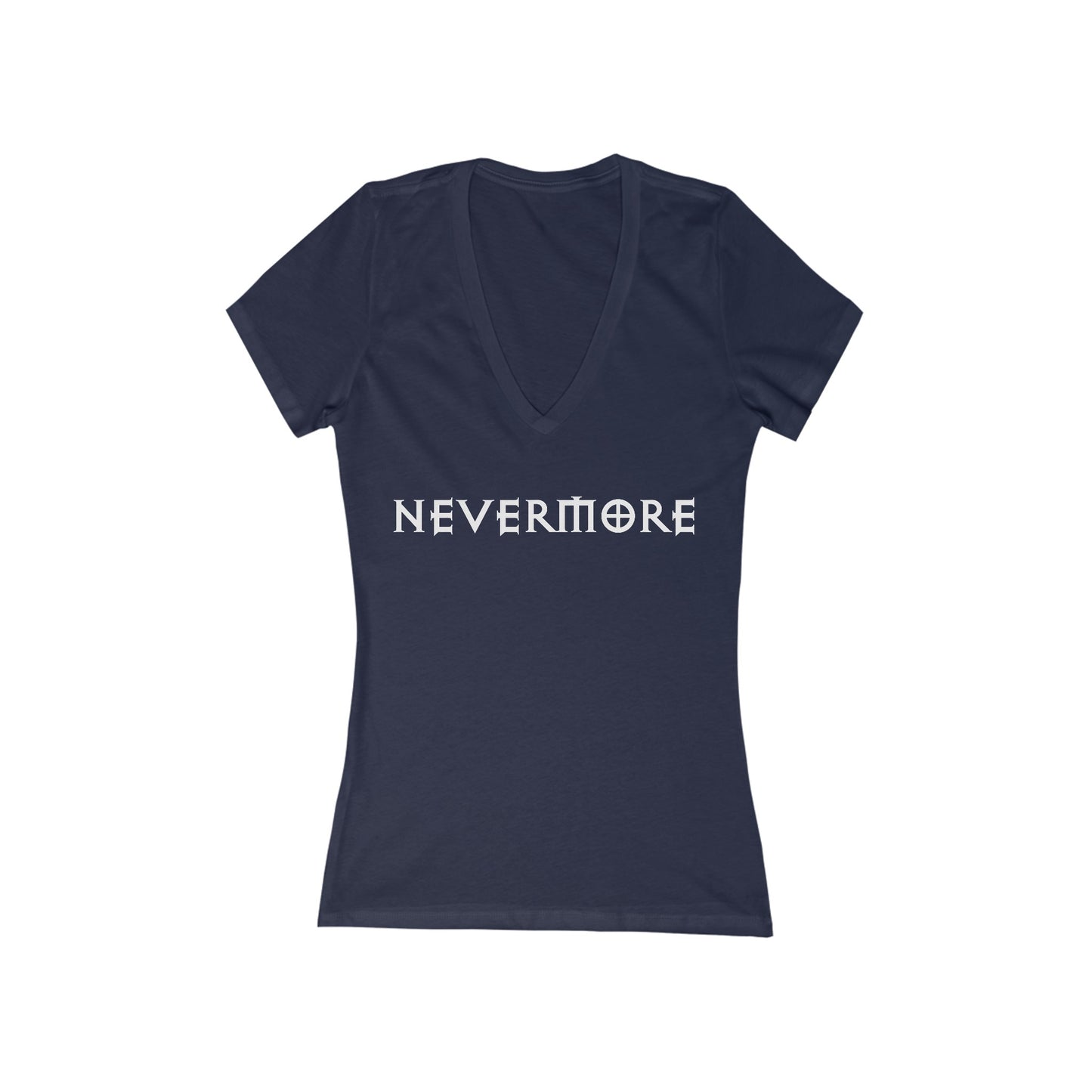 Freak House Nevermore Women's Jersey Short Sleeve Deep V-Neck Tee
