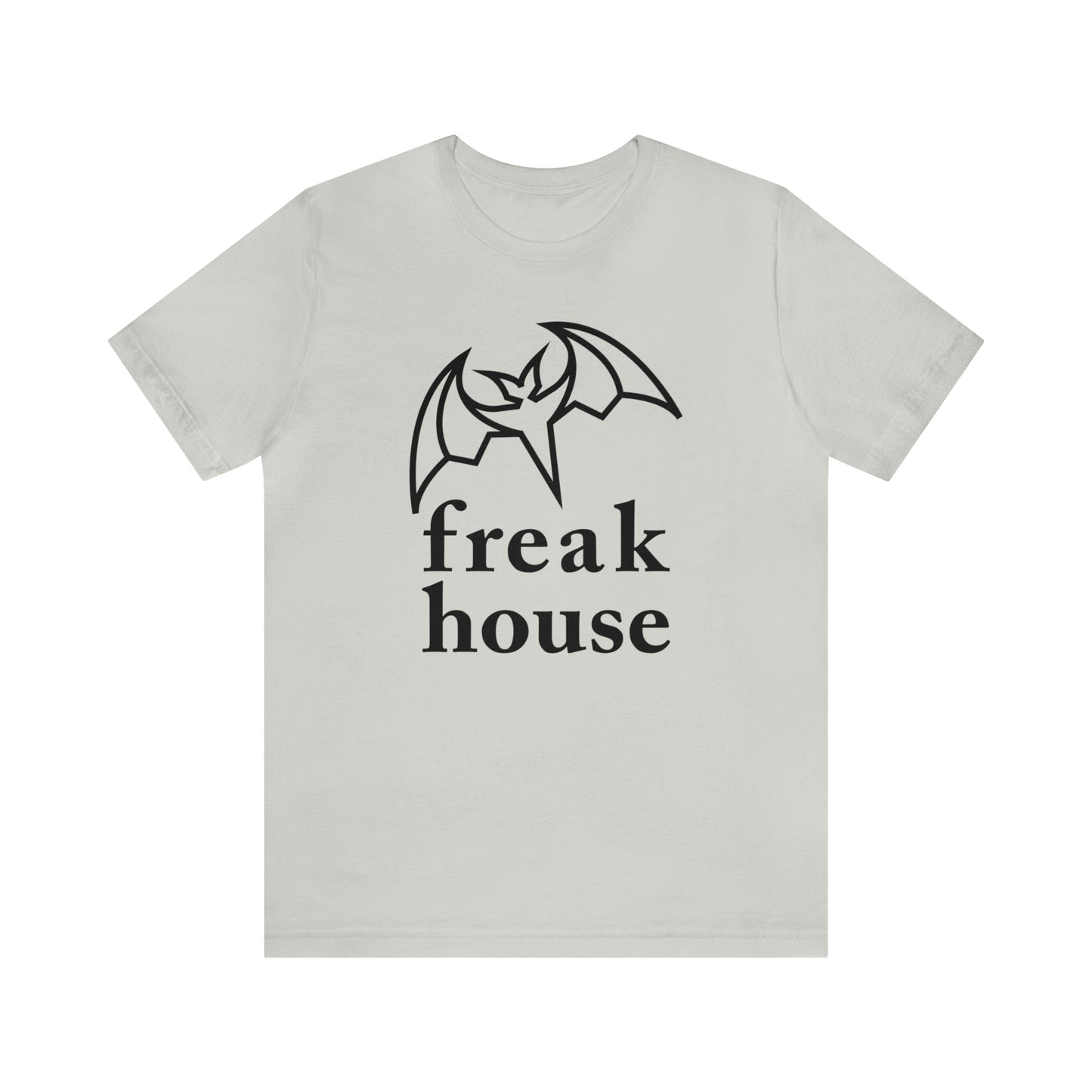 Freak House Signature Bat Logo Unisex Jersey Short Sleeve Tee, Cotton