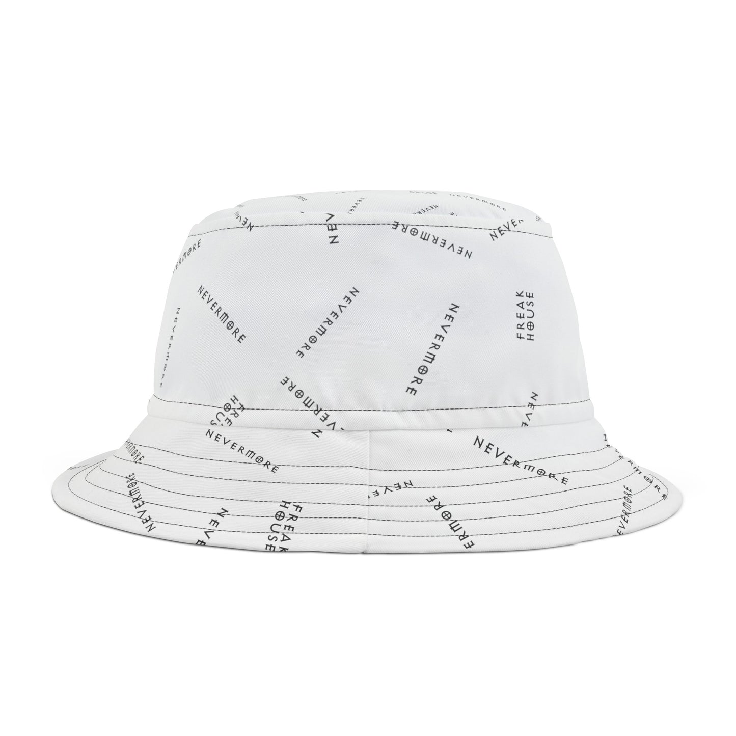 Freak House Nevermore Bucket Hat, White