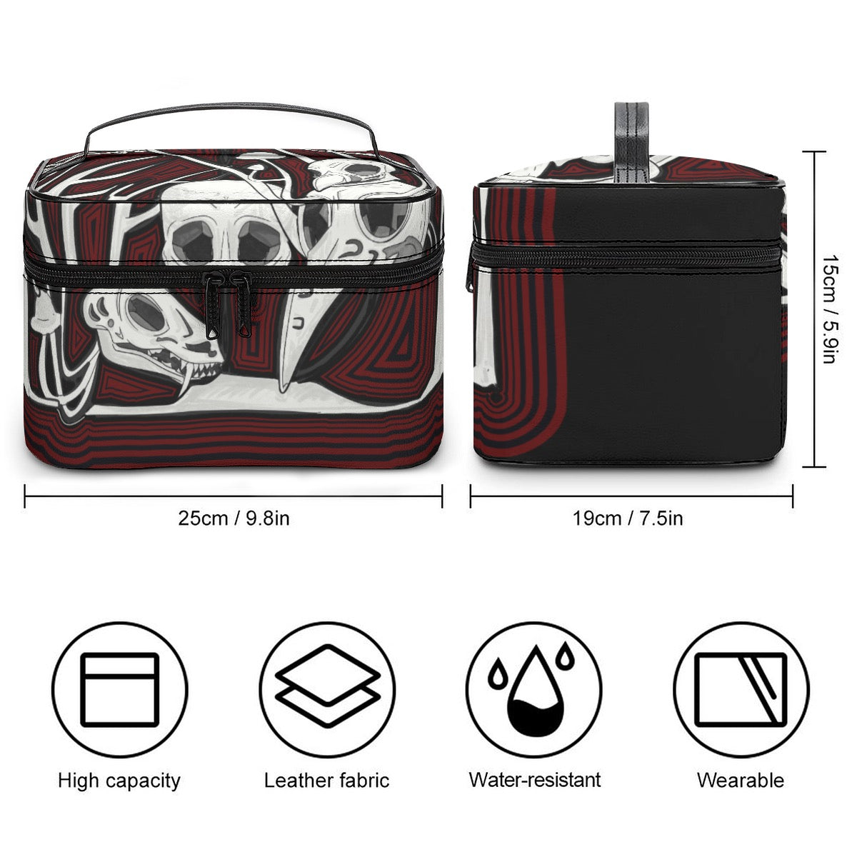 Here Lies Large Capacity Toiletry Organizer Bag