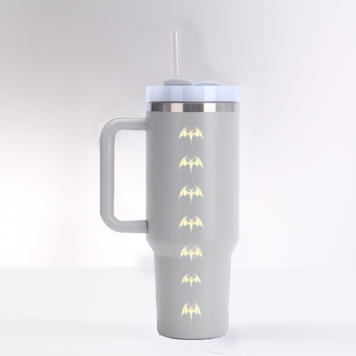 Lilac Garden 40 oz Tumbler With Handle