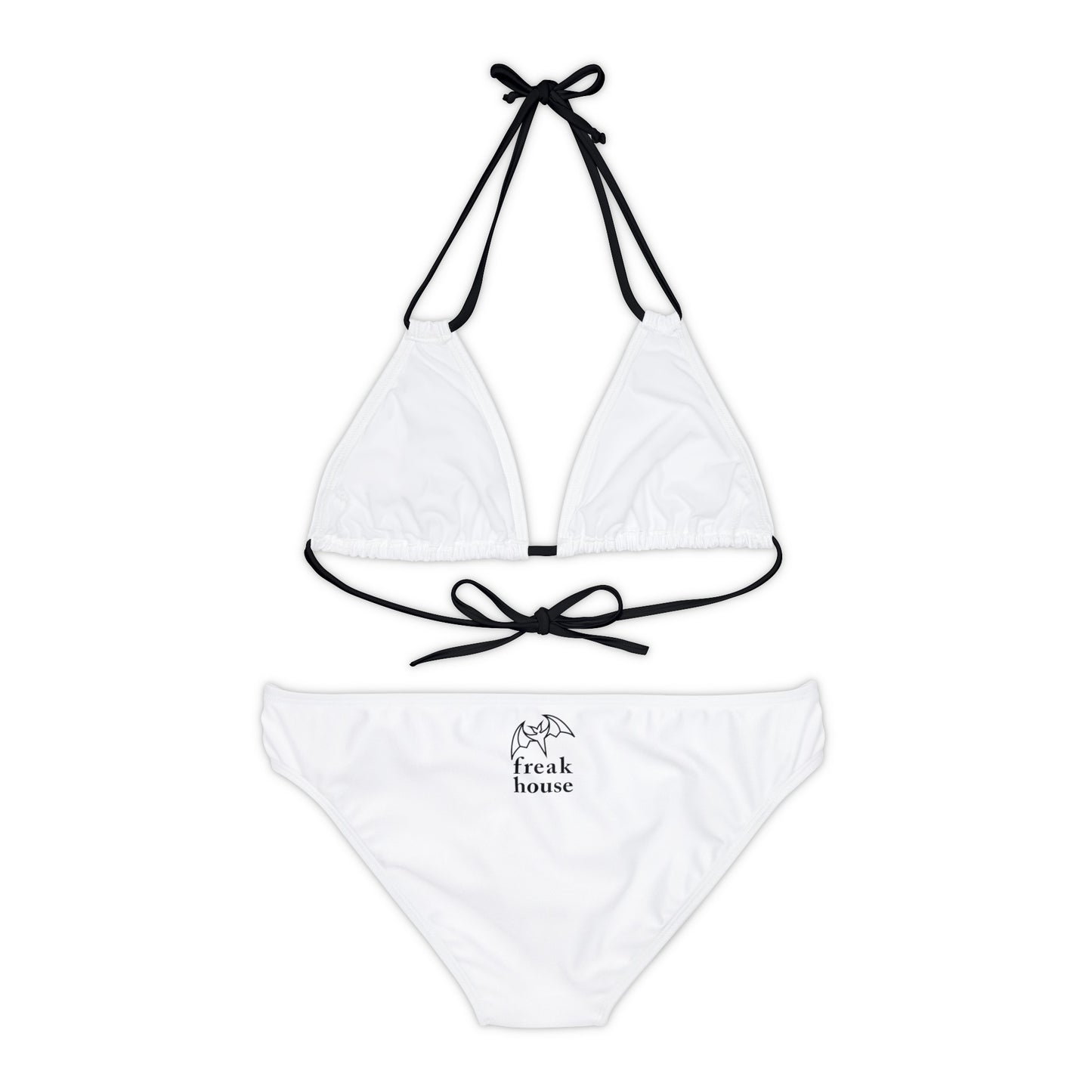 Freak House Nevermore Pentacle Strappy Bikini Set - White
