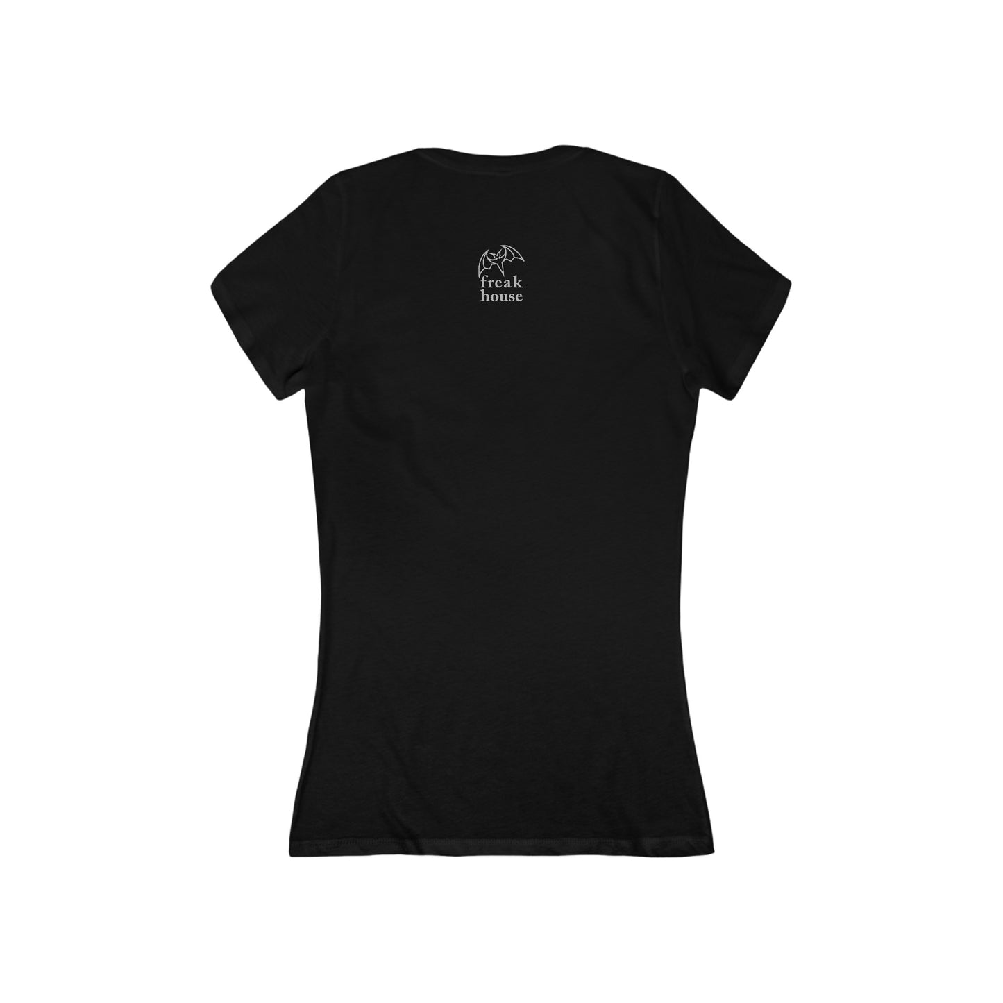 Freak House Nevermore Women's Jersey Short Sleeve Deep V-Neck Tee