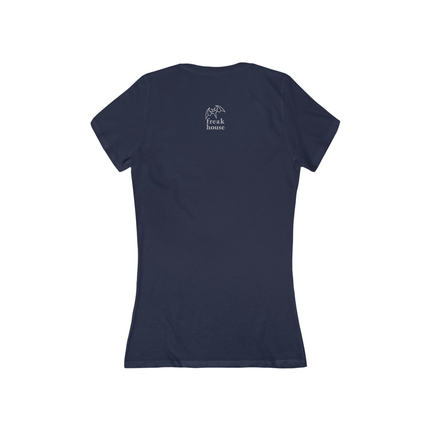 Freak House Nevermore Women's Jersey Short Sleeve Deep V-Neck Tee
