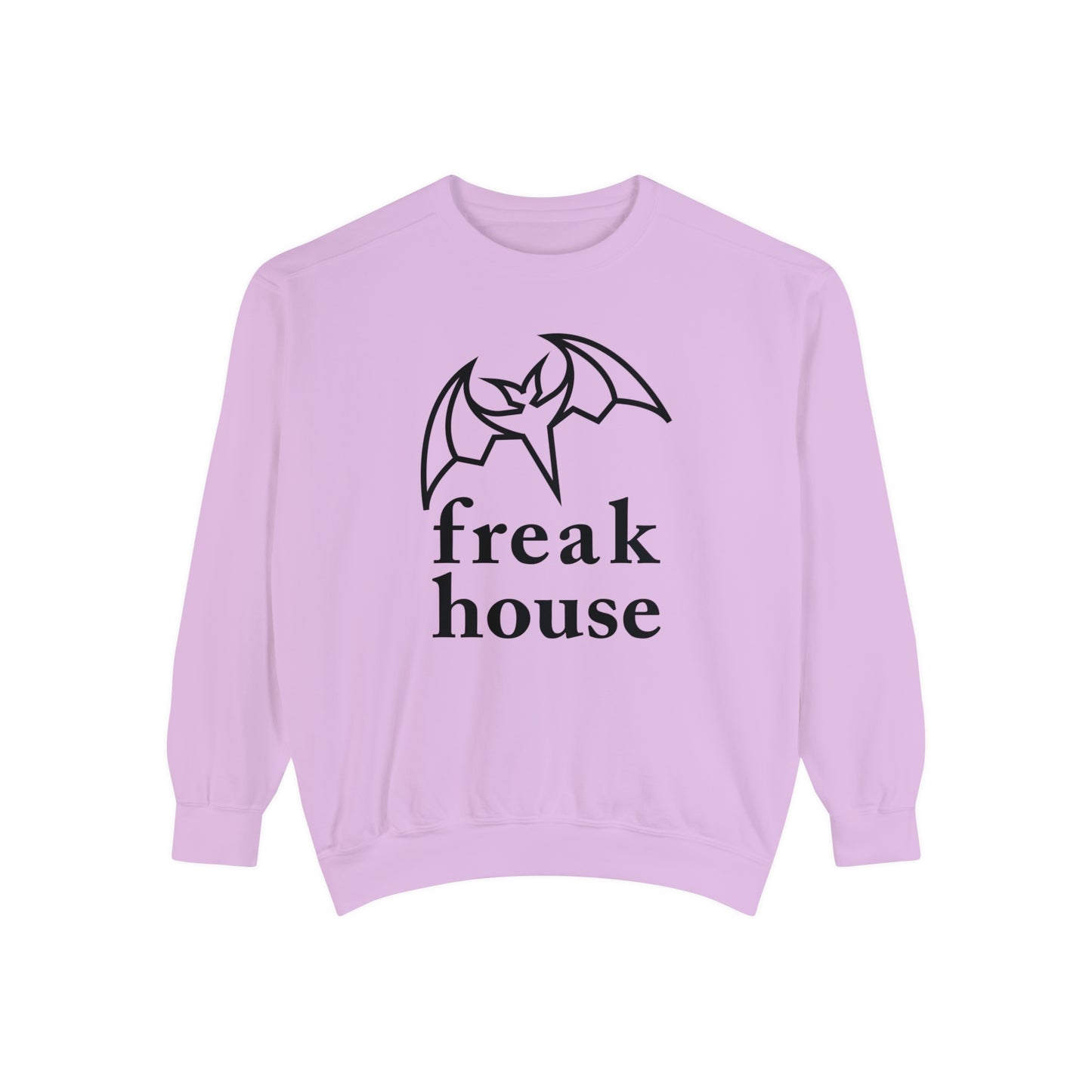 Freak House Signature Bat Logo Unisex Luxurious Sweatshirt, Cotton / Poly Blend