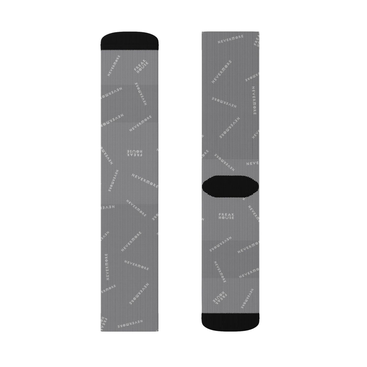 Freak House Nevermore Socks, Grey