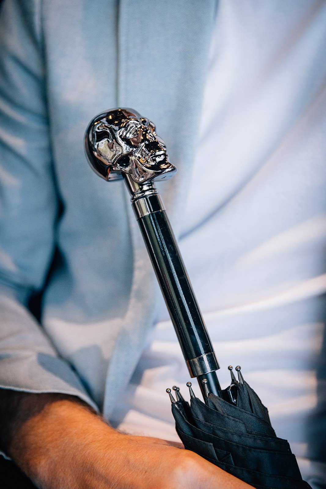 Skull Men's Cane Umbrella