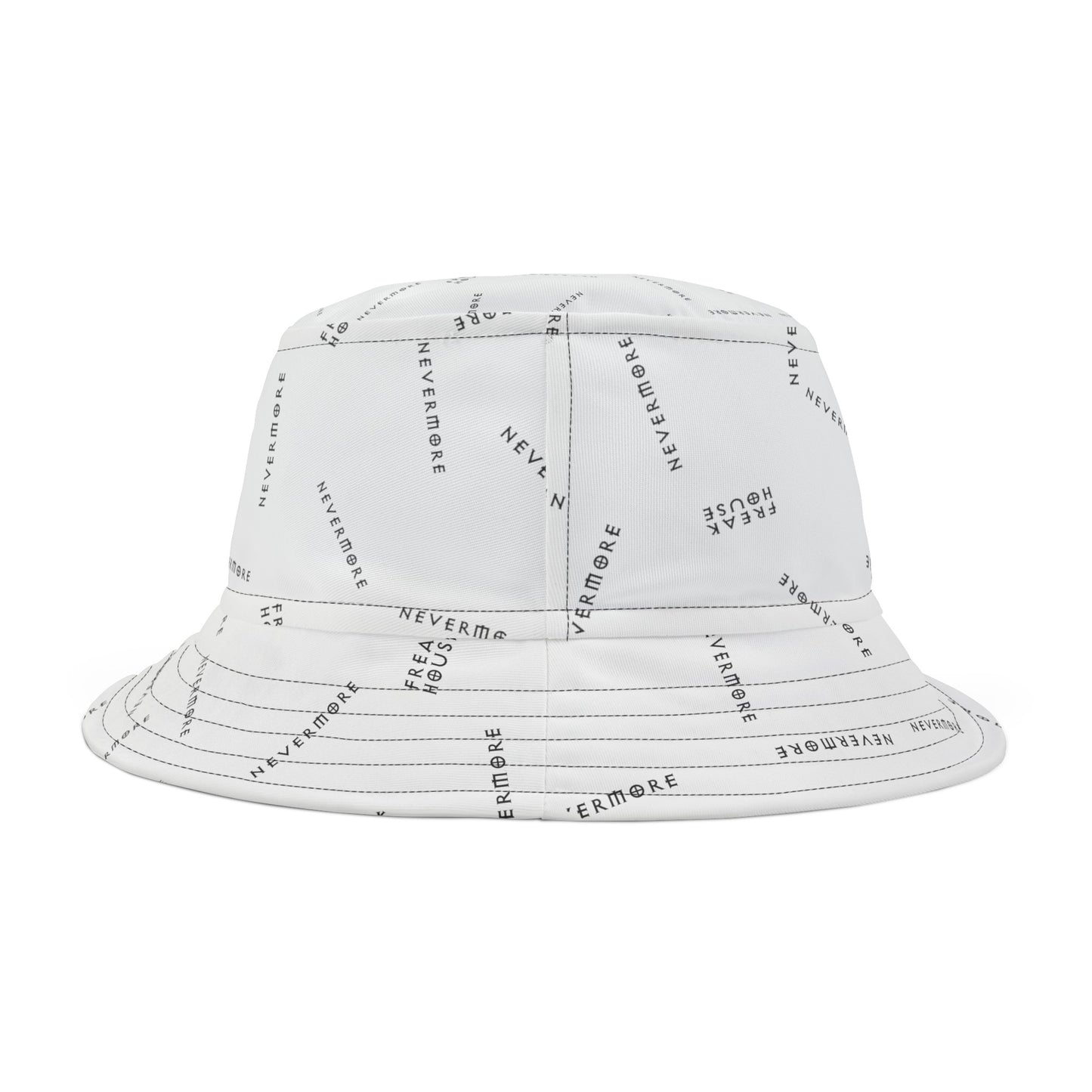 Freak House Nevermore Bucket Hat, White