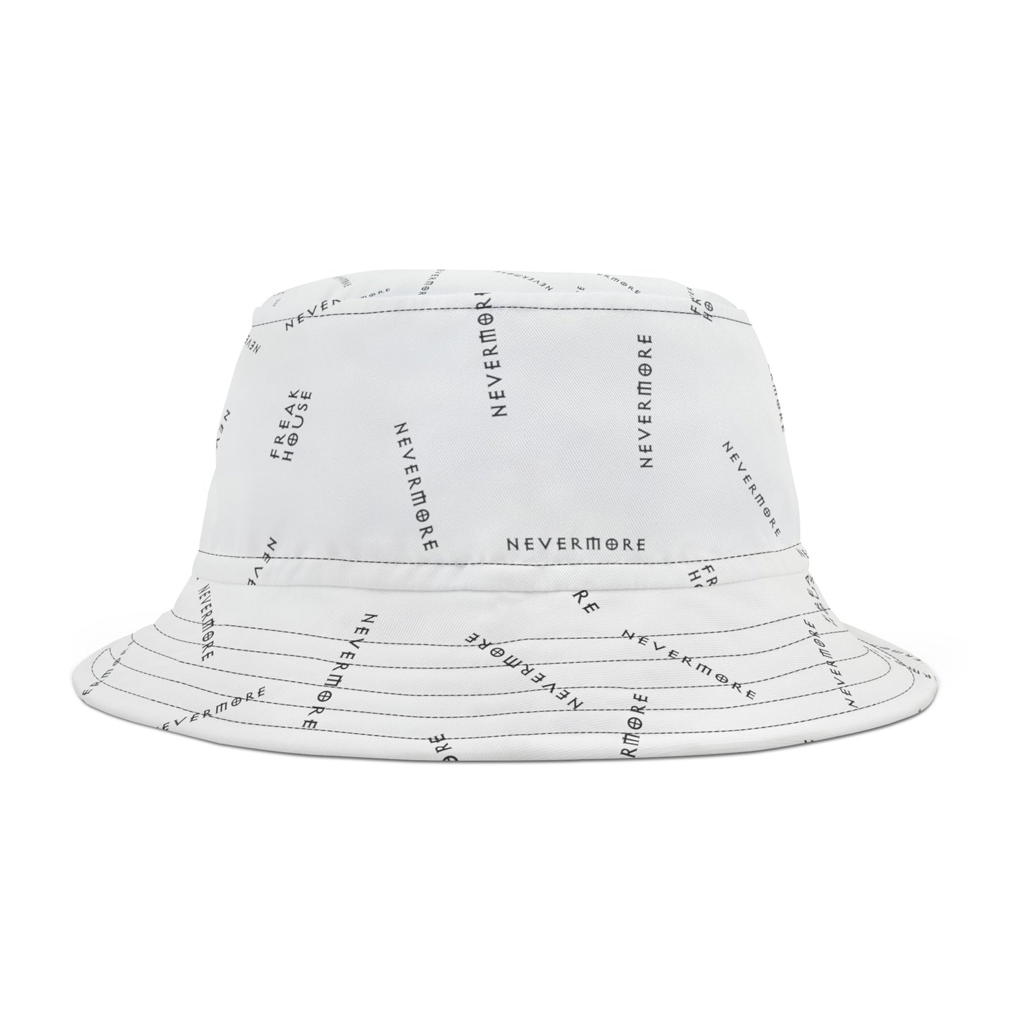 Freak House Nevermore Bucket Hat, White