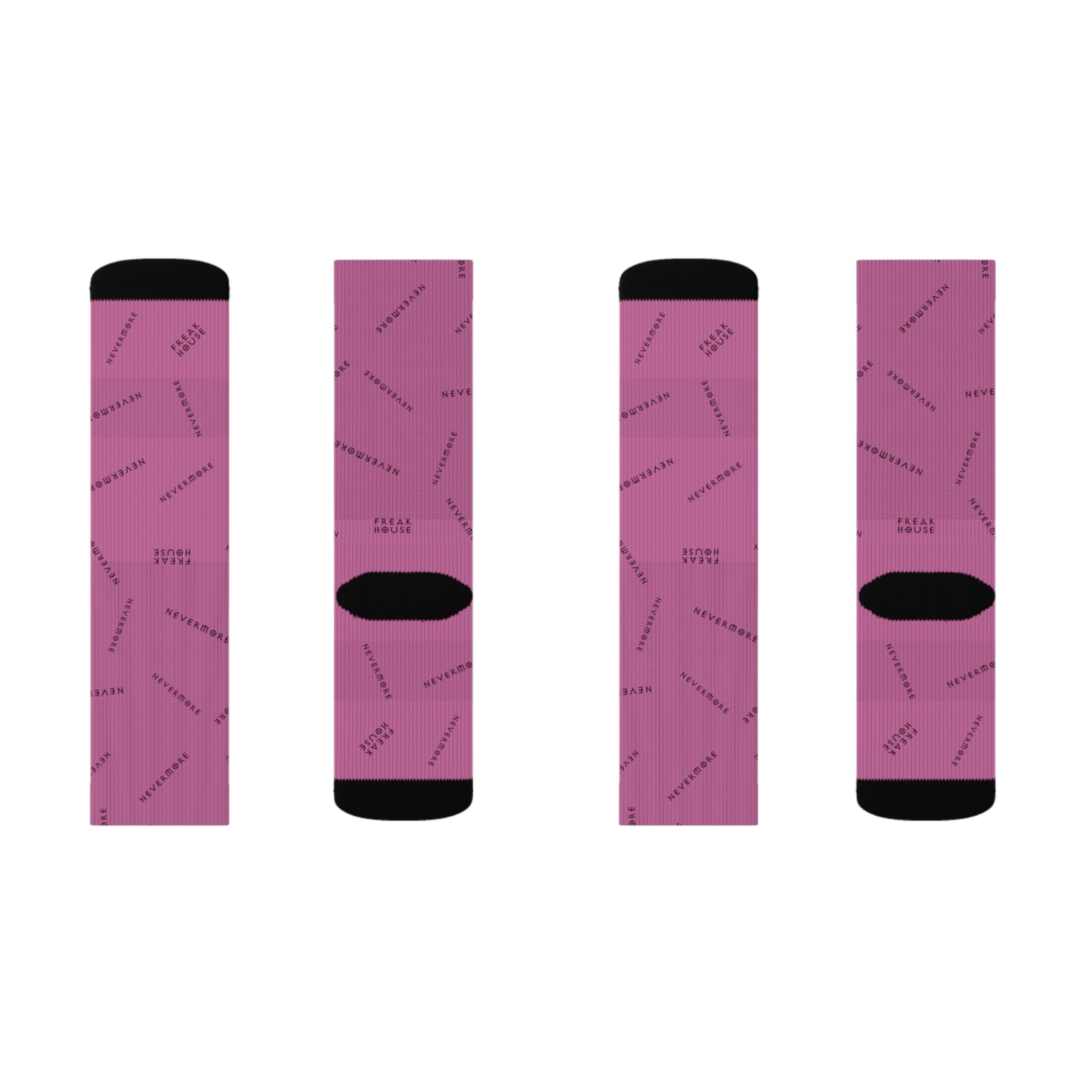 Freak House Nevermore Socks, Pink