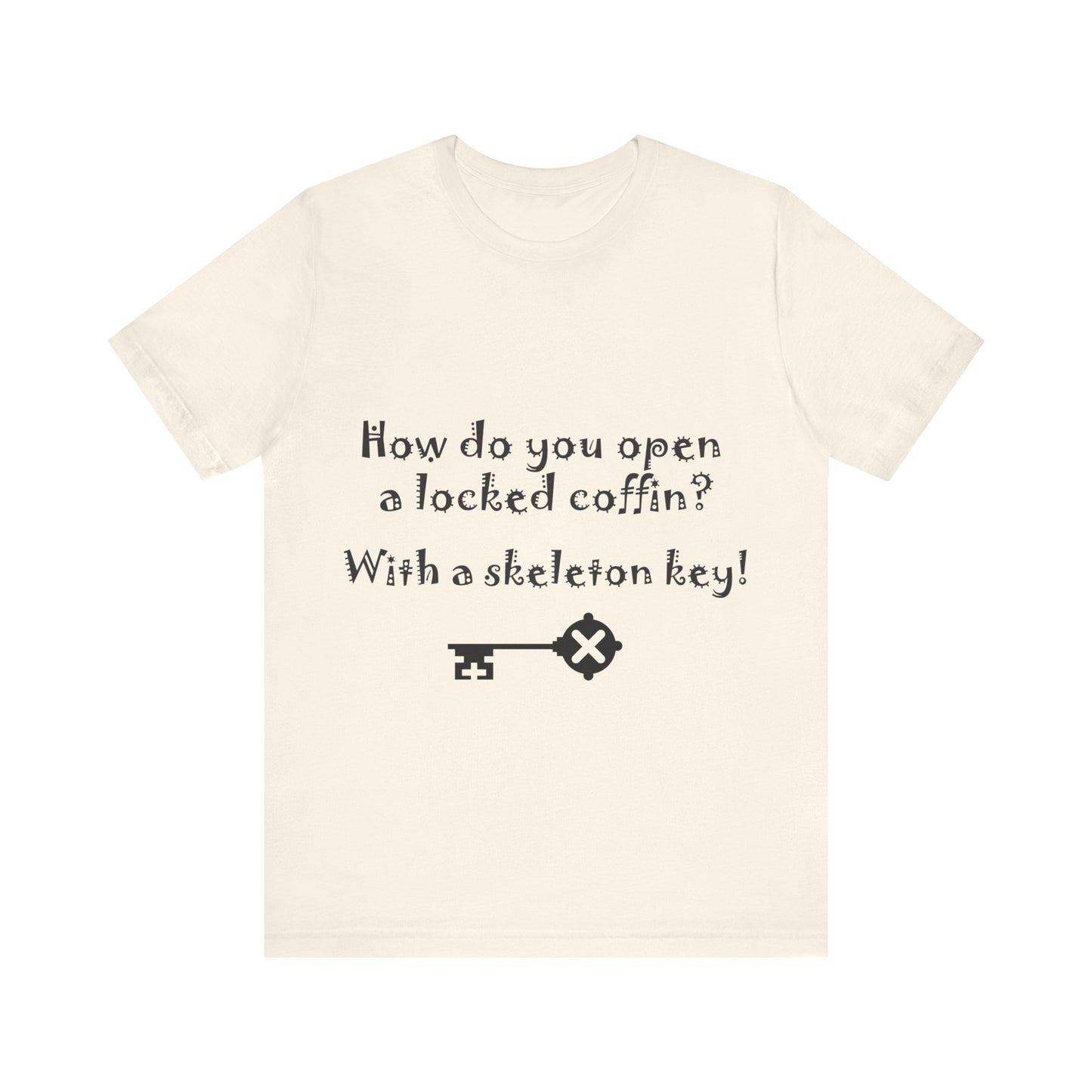 Freak House Skeleton Key Unisex Jersey Short Sleeve Tee, Cotton
