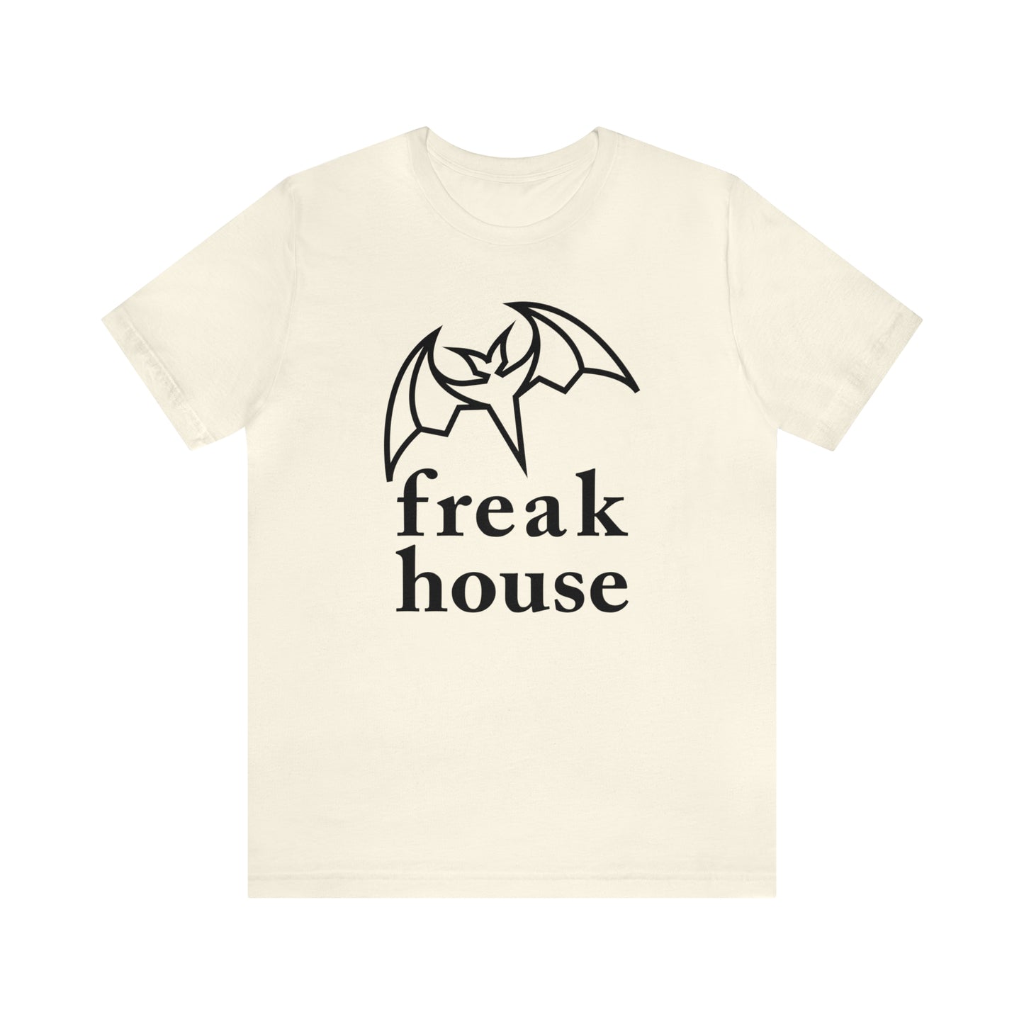 Freak House Signature Bat Logo Unisex Jersey Short Sleeve Tee, Cotton