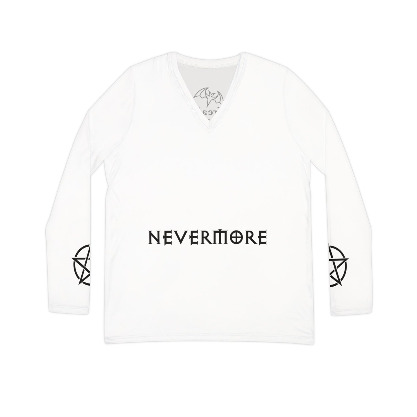 Freak House Nevermore Women's Long Sleeve V-neck Shirt