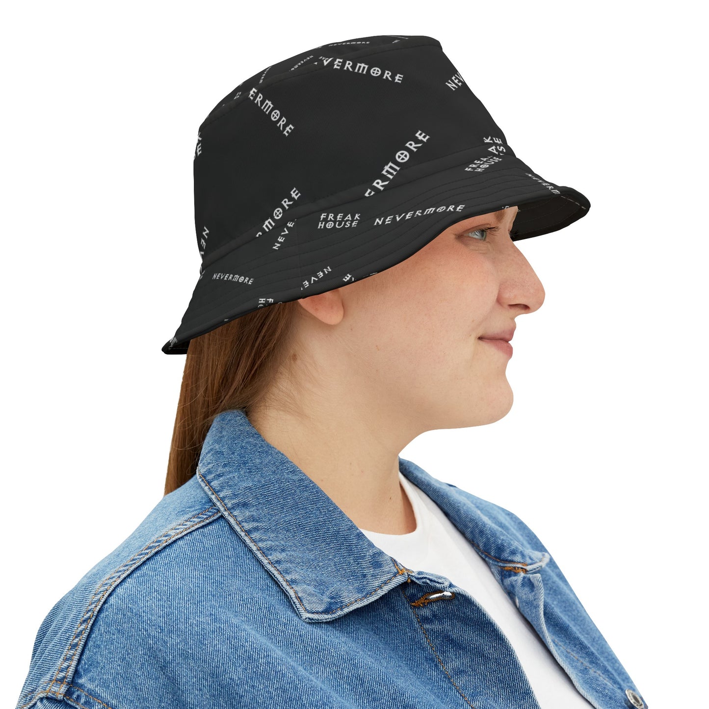 Freak House Nevermore Bucket Hat, Black