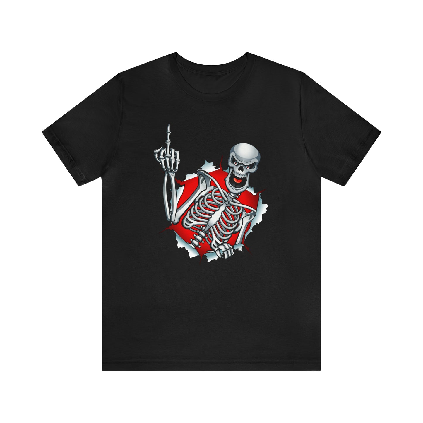 Skeleton Finger Unisex Jersey Short Sleeve Tee