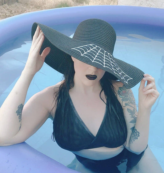 Floppy Sun Hat - XL Brim - Widow's Web