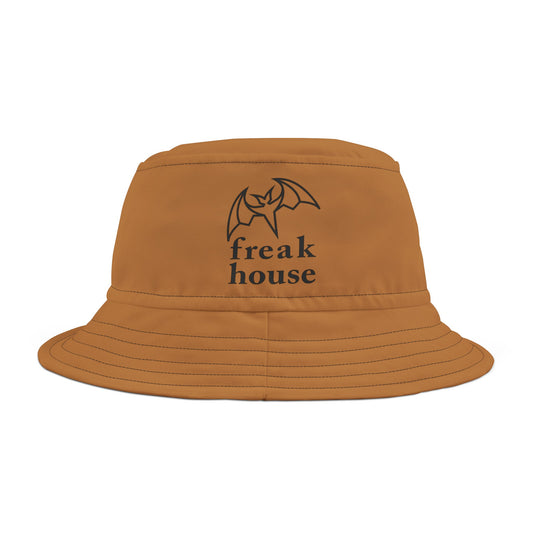 Freak House Signature Bucket Hat, Light Brown
