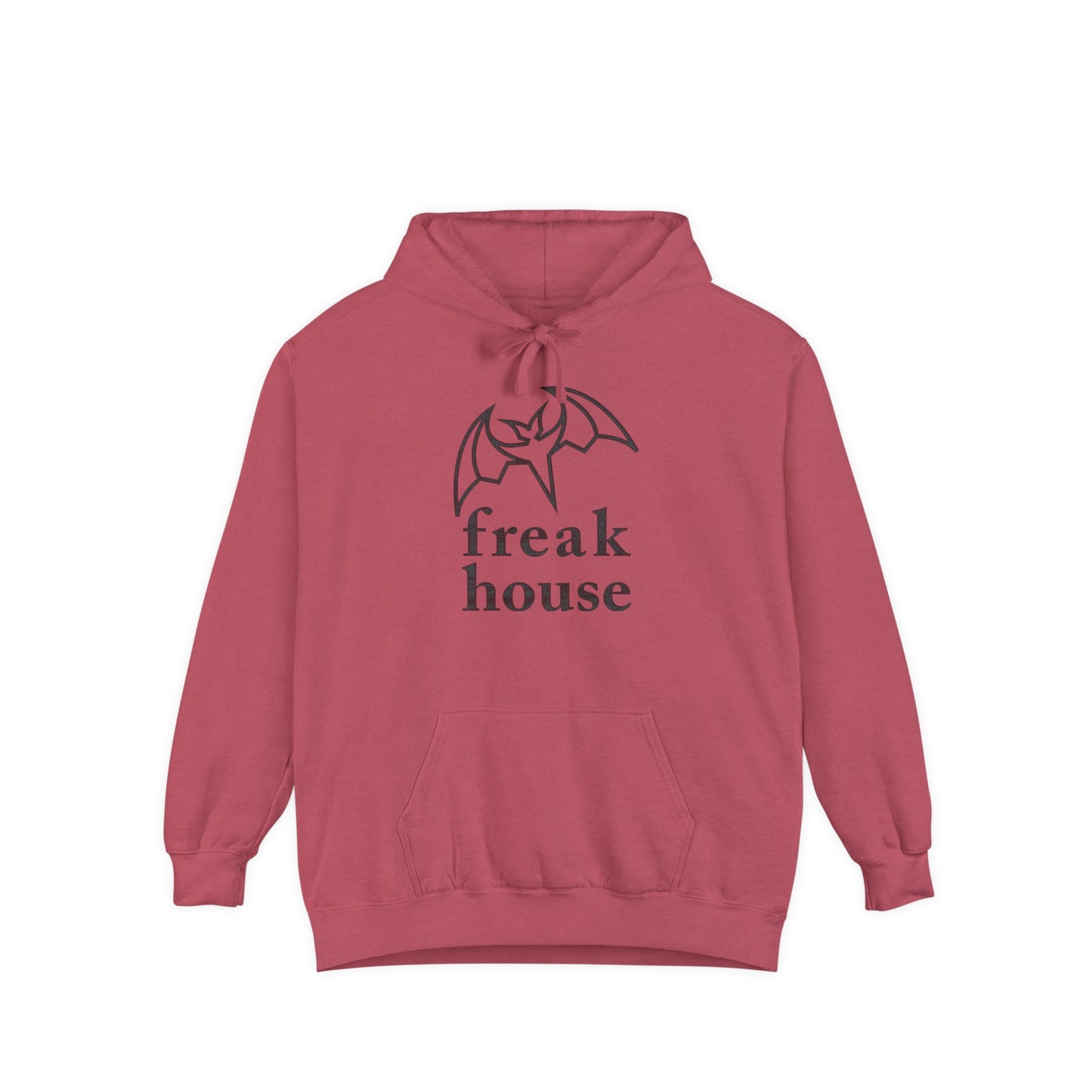 Freak House Signature Bat Logo Luxury Unisex Hoodie, Cotton / Poly Blend