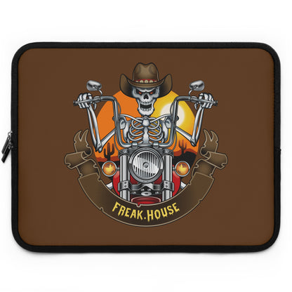 Skeleton Biker Laptop Sleeve