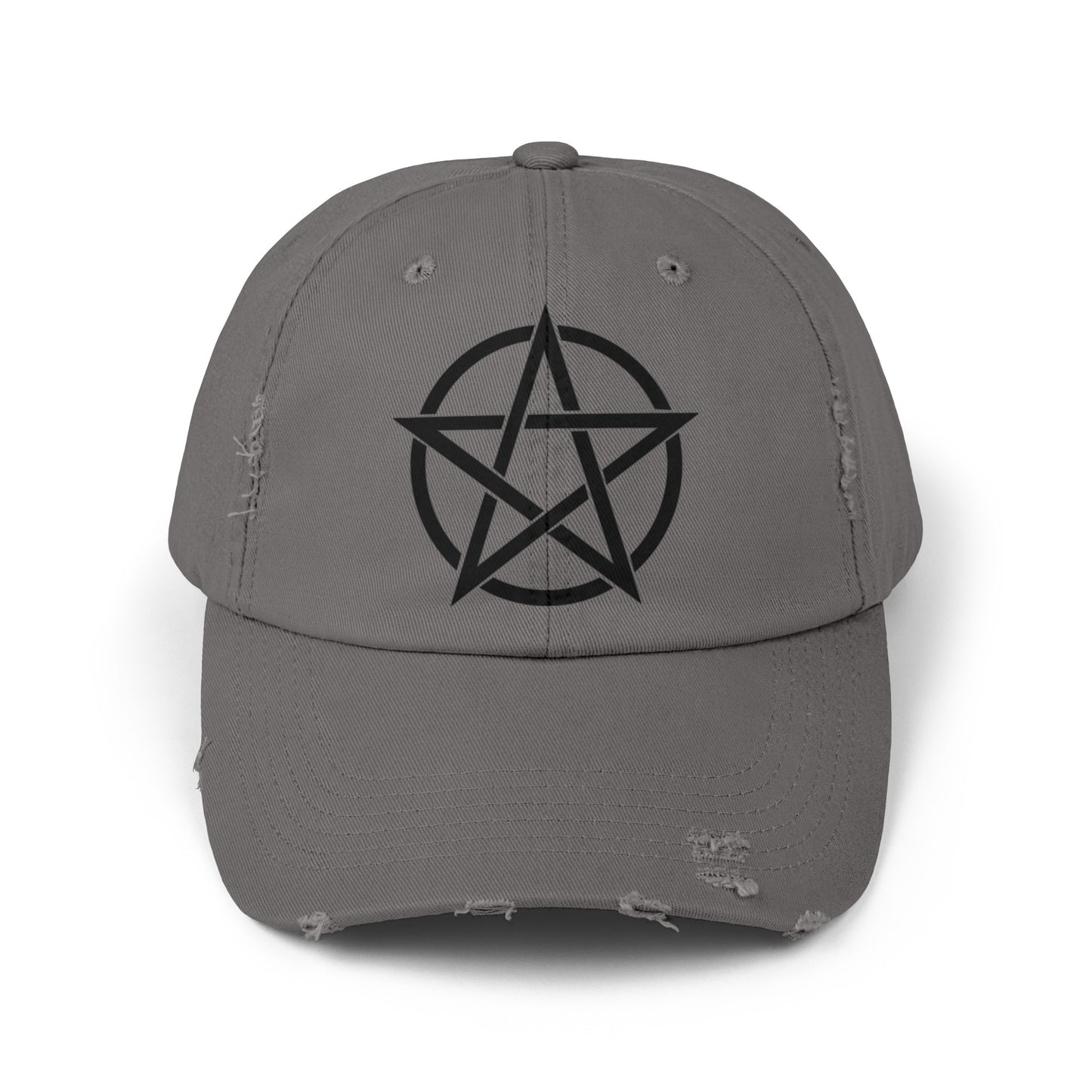 Pentacle Unisex Distressed Cap