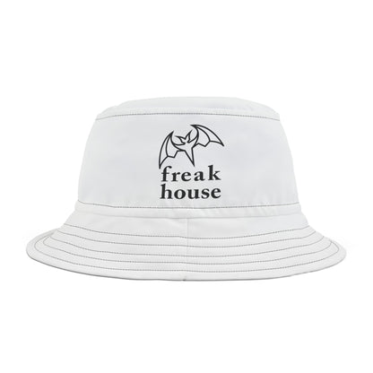 Freak House Signature Bucket Hat, White