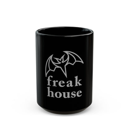 Freak House 11oz or 15oz Black Coffee Mug