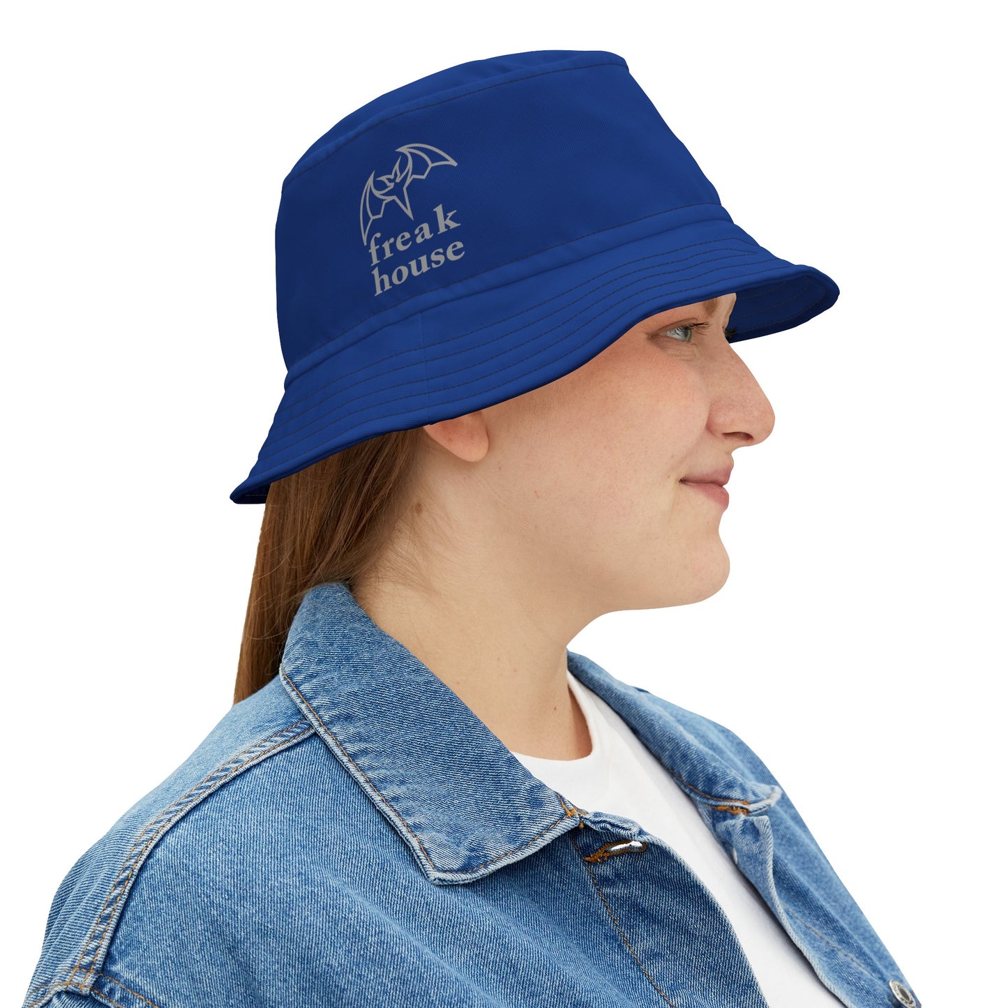 Freak House Signature Bucket Hat, Blue