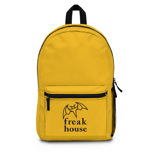Freak House Signature Bat Logo Backpack - Yellow