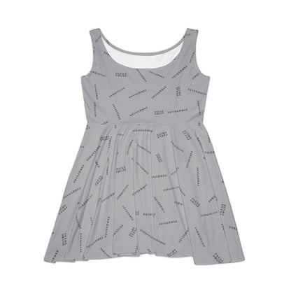 Freak House Nevermore Flowy Asymmetrical Dress, Grey