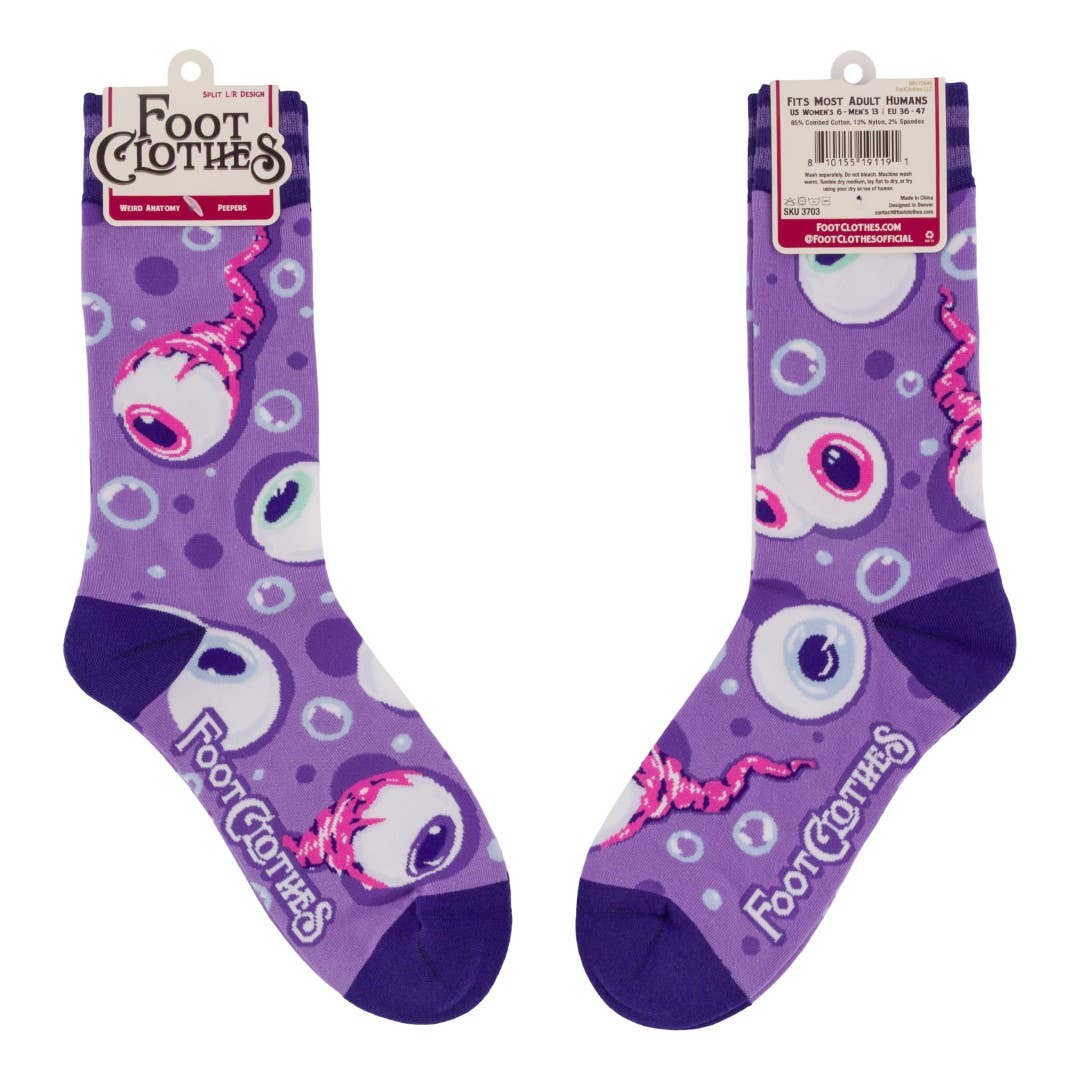 Peepers Eyeball Crew Socks