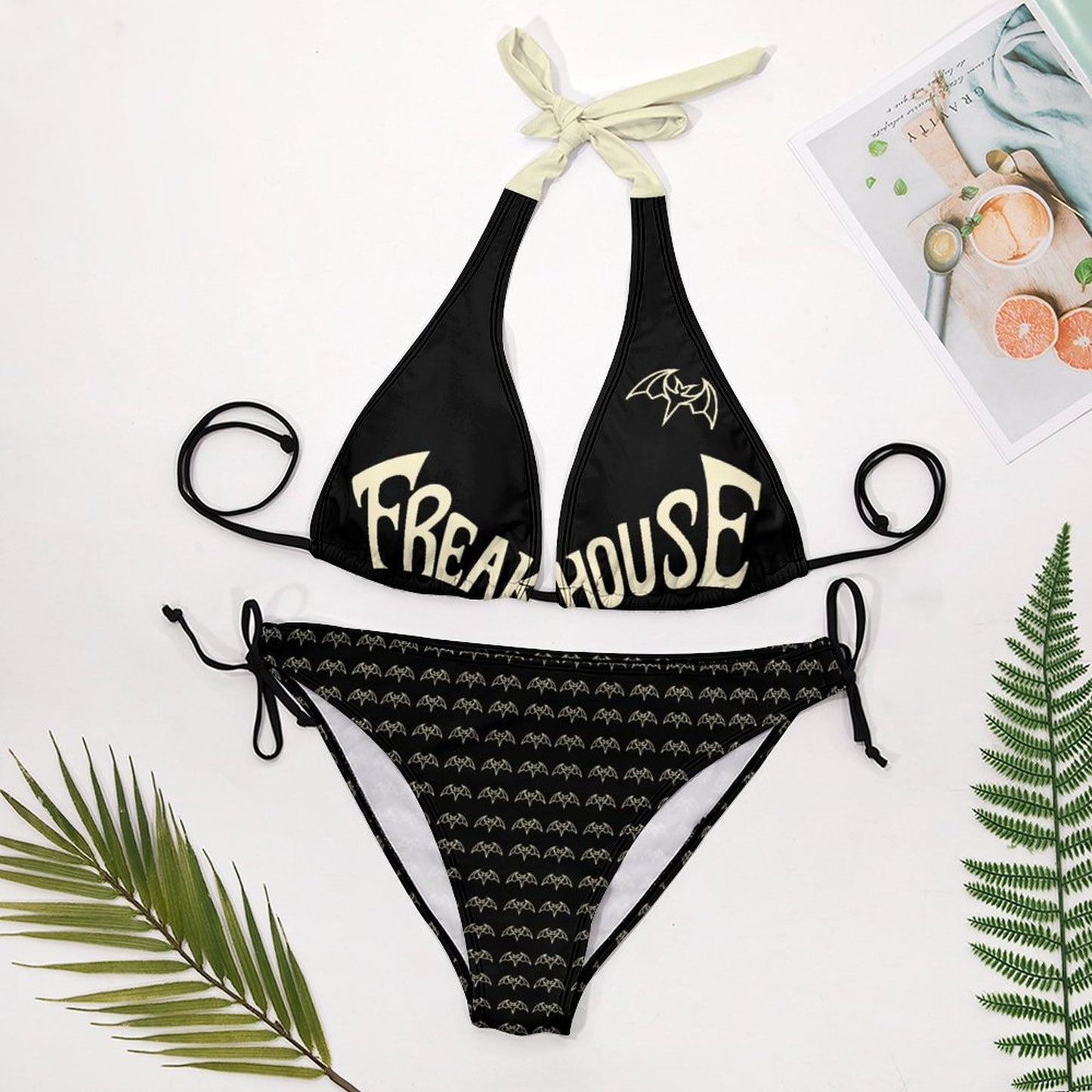 Freak House Two Piece Halter Swimsuit