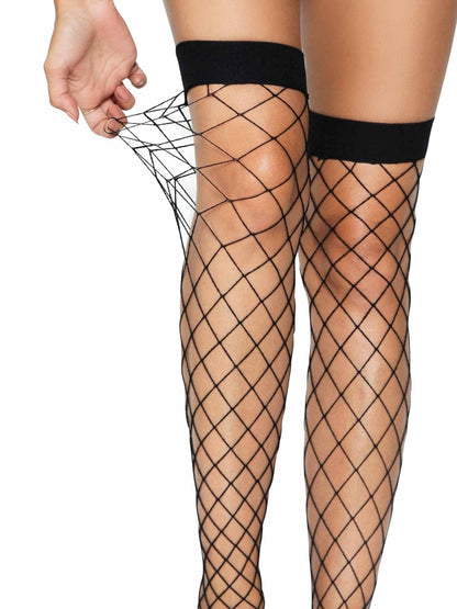 Ida Net Thigh High Stockings