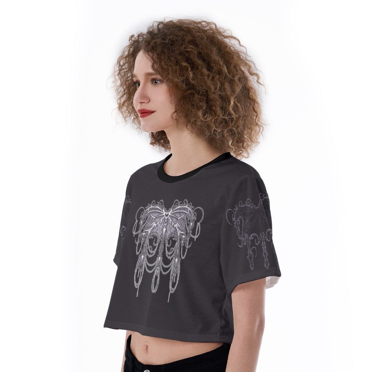 Spiked Butter Cropped T-Shirt