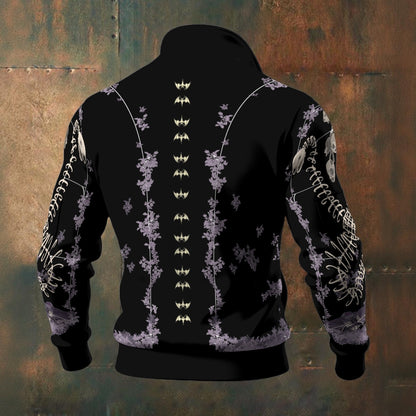 Lilac Garden Men's Thick Knit Fleece Jacket