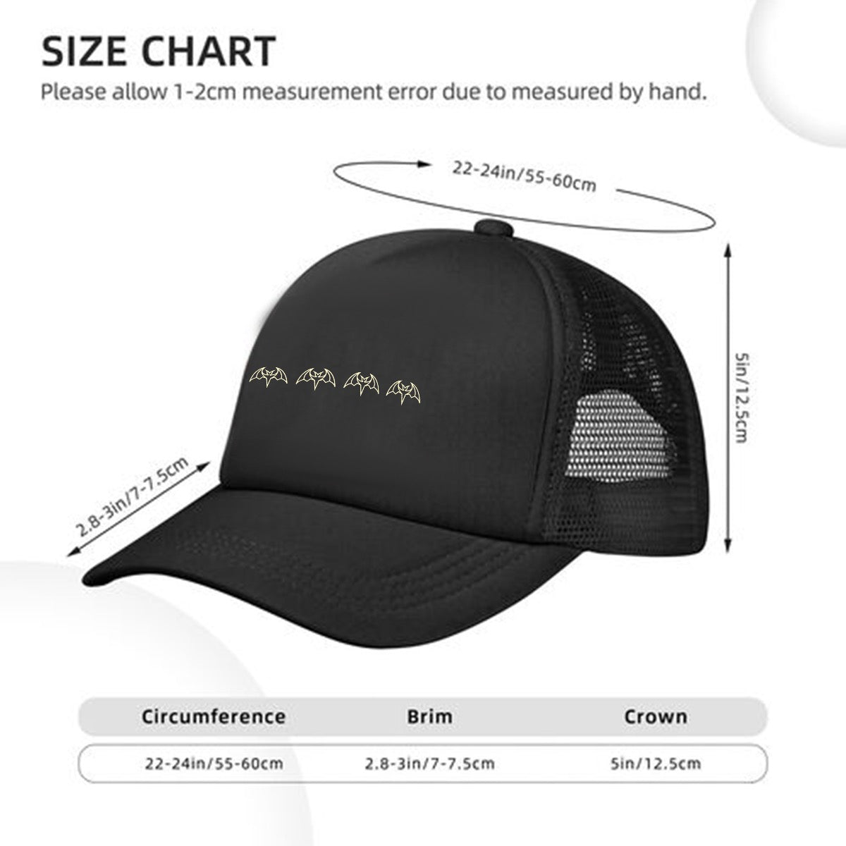 FH Adult Solid-Color Mesh Baseball Cap