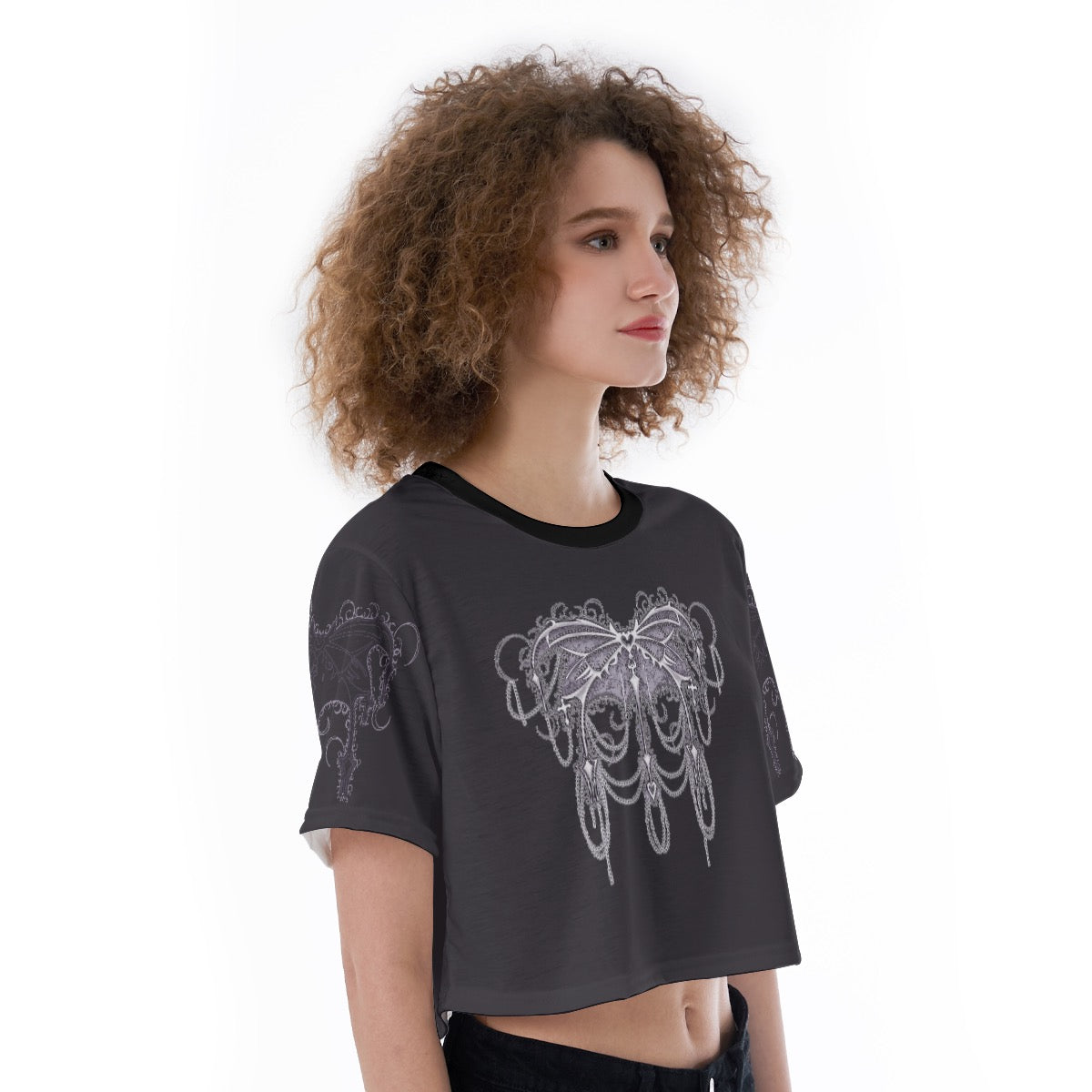 Spiked Butter Cropped T-Shirt
