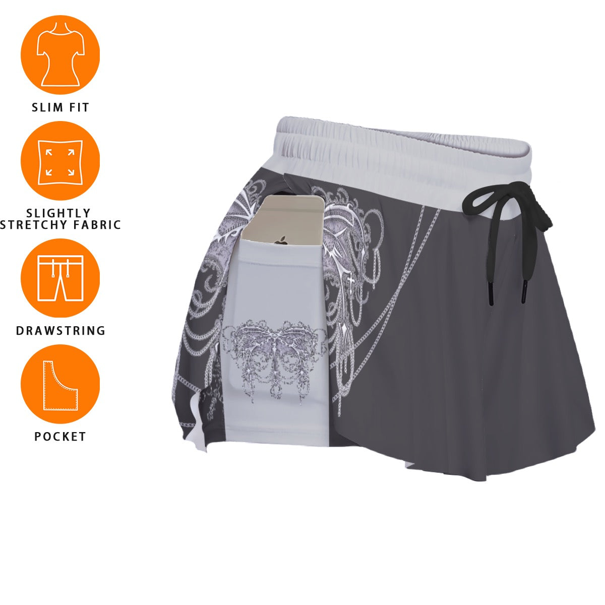 Spiked Butter Women's Sport Skorts With Pocket