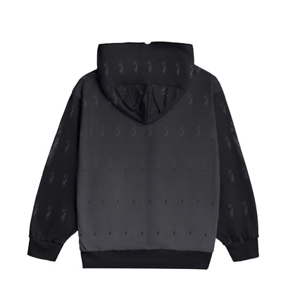 Batty Unisex Pullover Hoodie With Zipper Closure