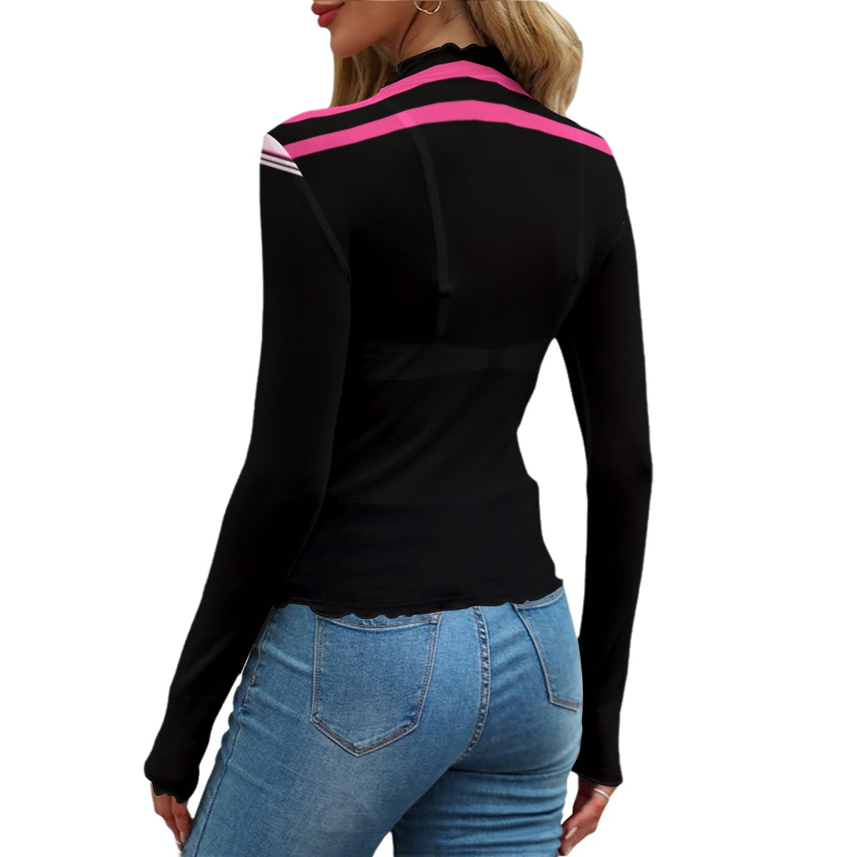 Feather Pink Women's Mesh T-shirt