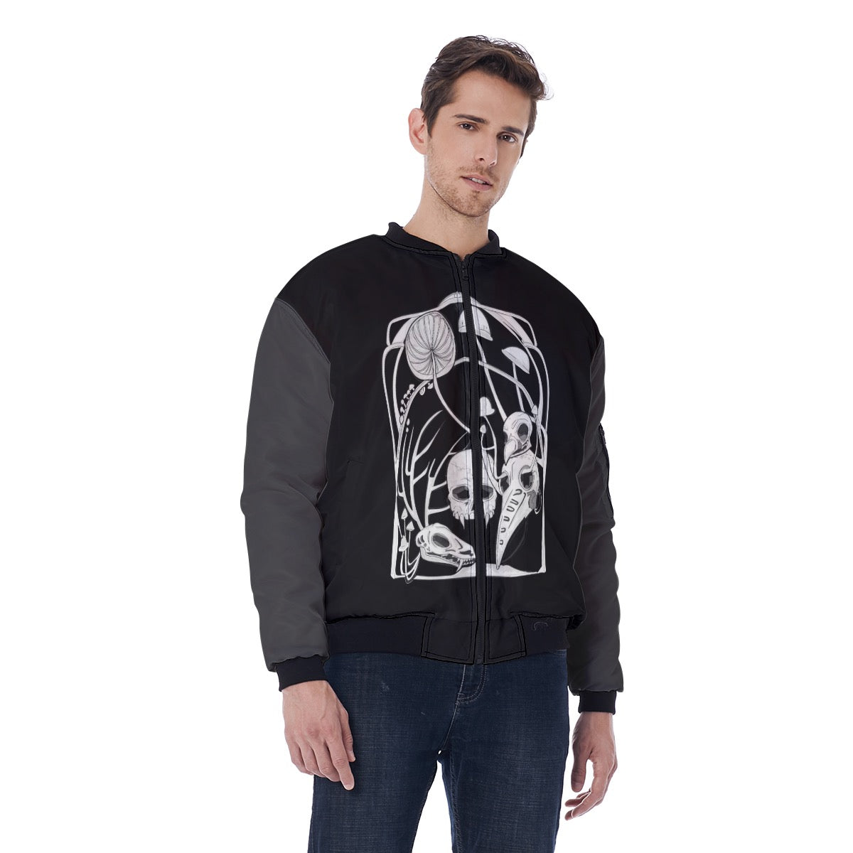 Here Lies Men's Jacket With Sleeve Pocket