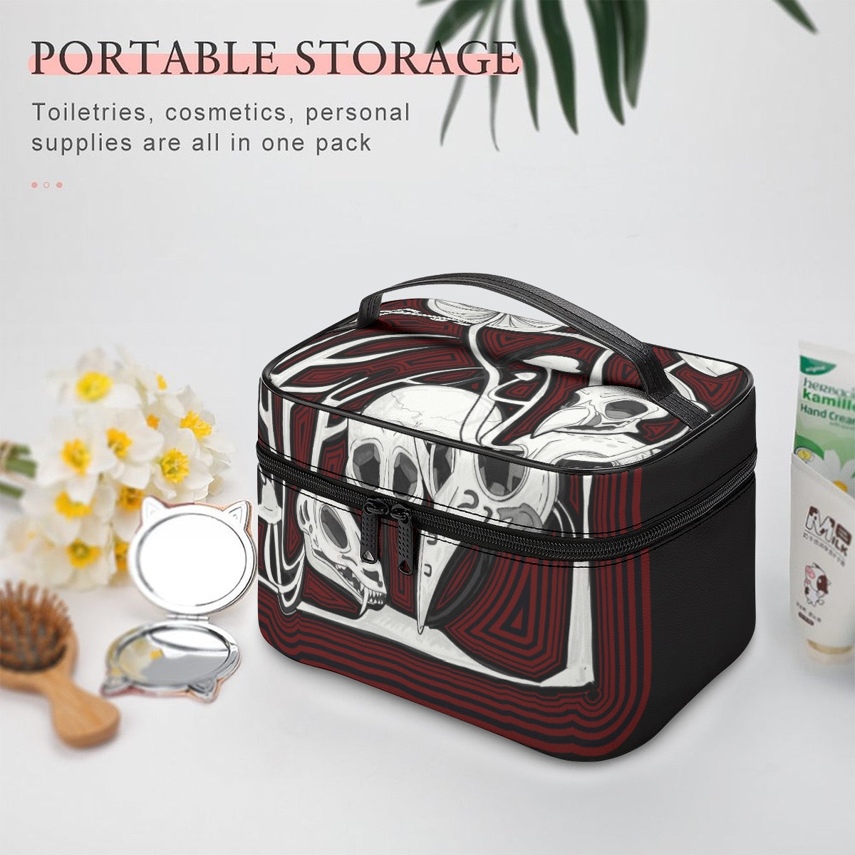 Here Lies Large Capacity Toiletry Organizer Bag