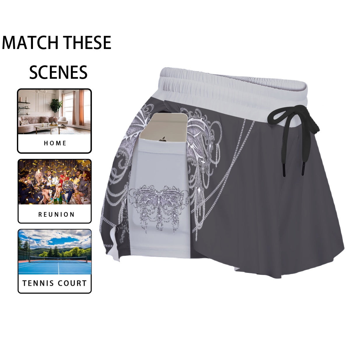 Spiked Butter Women's Sport Skorts With Pocket